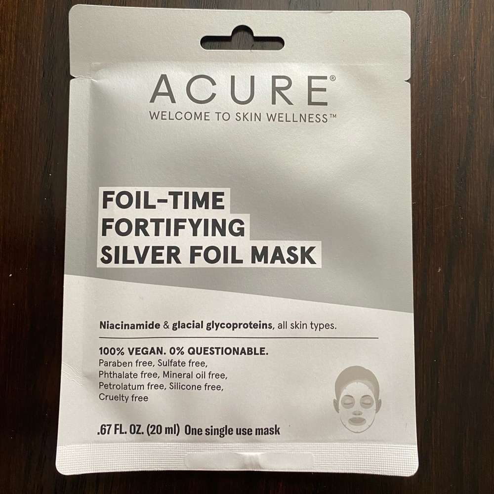 Foil time firming silver foil mask